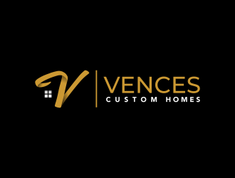 Vences Custom Homes logo design by pakderisher