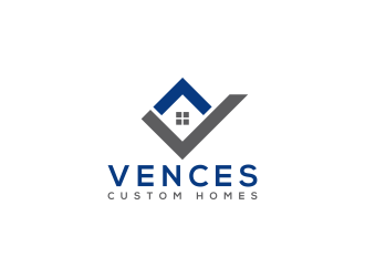 Vences Custom Homes logo design by pakderisher