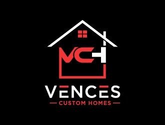Vences Custom Homes logo design by treemouse