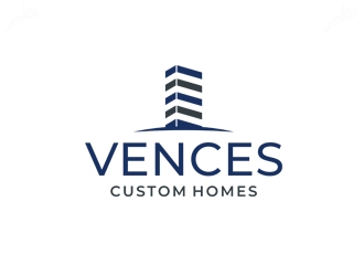 Vences Custom Homes logo design by Kebrra