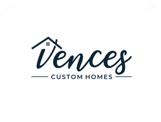 Vences Custom Homes logo design by Kebrra