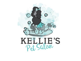 Kellies Pet Salon logo design by designstarla