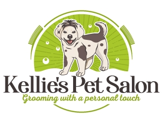Kellies Pet Salon logo design by Suvendu