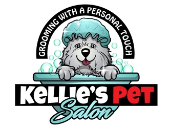 Kellies Pet Salon logo design by DreamLogoDesign
