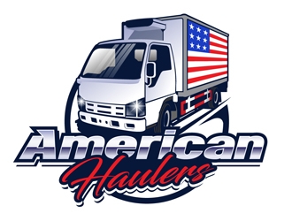 American Haulers logo design by DreamLogoDesign