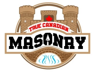 True Canadian Masonry logo design by Suvendu