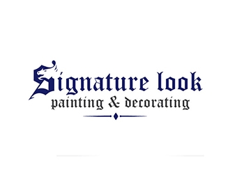 Signature Look Painting & Decorating logo design by logoguy