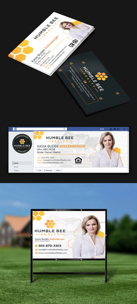 Humble Bee Realty logo design by DreamLogoDesign