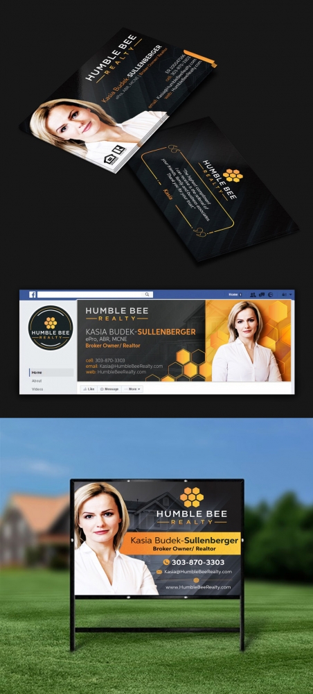 Humble Bee Realty logo design by DreamLogoDesign