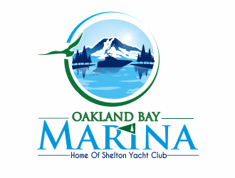 Oakland Bay Marina, owned by Shelton Yacht Club logo design by cgage20