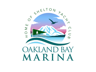 Oakland Bay Marina, owned by Shelton Yacht Club logo design by kunejo