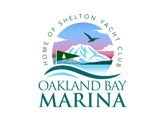 Oakland Bay Marina, owned by Shelton Yacht Club logo design by kunejo