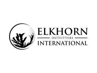 ELKHORN OUTFITTERS INTERNATIONAL logo design by ammad