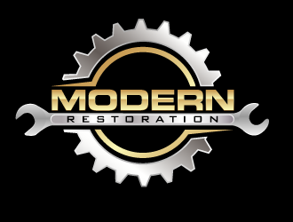 modern restoration logo design by gearfx