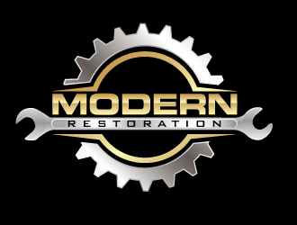 modern restoration logo design by gearfx