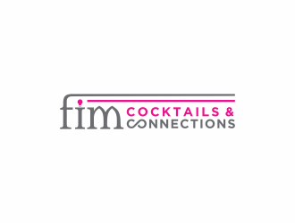 FIM Cocktails & Connections logo design by checx