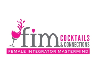 FIM Cocktails & Connections logo design by KDesigns