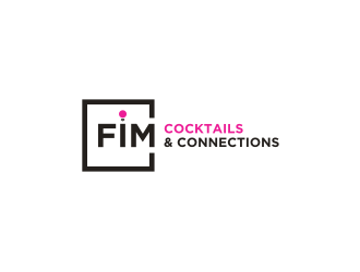 FIM Cocktails & Connections logo design by superiors