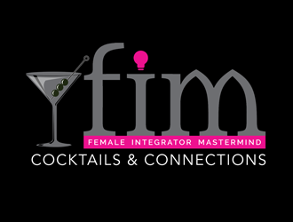 FIM Cocktails & Connections logo design by kunejo