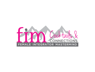 FIM Cocktails & Connections logo design by oke2angconcept