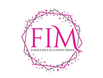 FIM Cocktails & Connections logo design by Roma