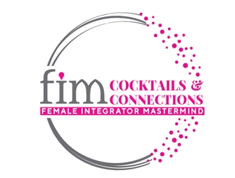 FIM Cocktails & Connections logo design by Roma
