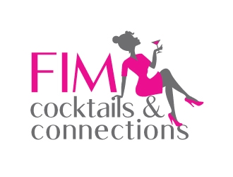 FIM Cocktails & Connections logo design by LogOExperT