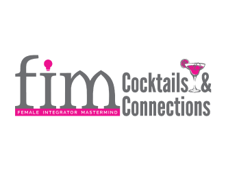FIM Cocktails & Connections logo design by torresace