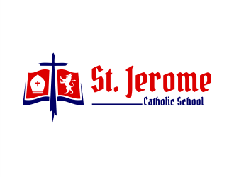 St. Jerome Catholic School logo design by Gwerth