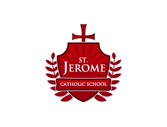St. Jerome Catholic School logo design by AamirKhan