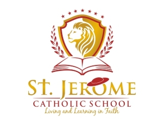 St. Jerome Catholic School logo design by ruki