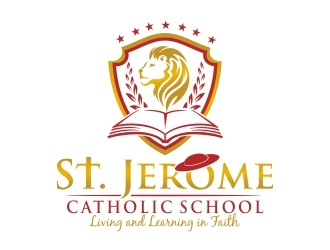 St. Jerome Catholic School logo design by ruki