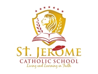 St. Jerome Catholic School logo design by ruki