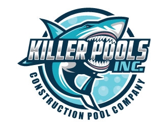 Killer Pools, Inc. logo design by invento
