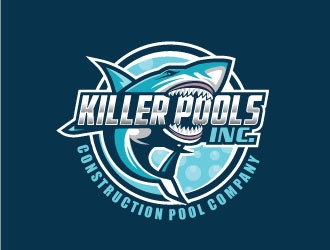 Killer Pools, Inc. logo design by invento