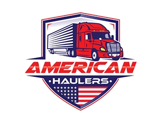 American Haulers logo design by logoguy