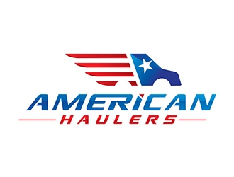 American Haulers logo design by logoguy