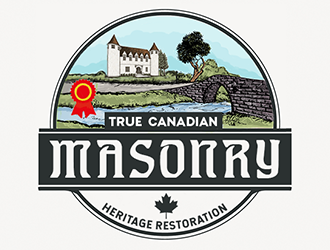 True Canadian Masonry logo design by Optimus