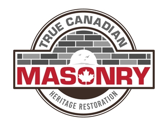 True Canadian Masonry logo design by DreamLogoDesign