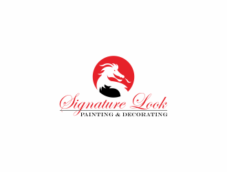 Signature Look Painting & Decorating logo design by luckyprasetyo