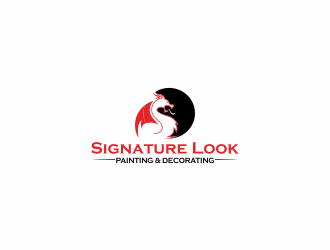 Signature Look Painting & Decorating logo design by luckyprasetyo