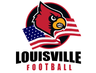 Louisville Football logo design by BeDesign