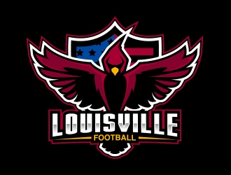 Louisville Football logo design by Eliben