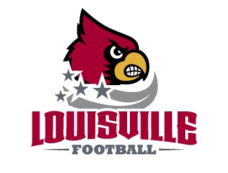 Louisville Football logo design by LogOExperT