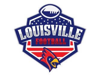 Louisville Football logo design by Conception