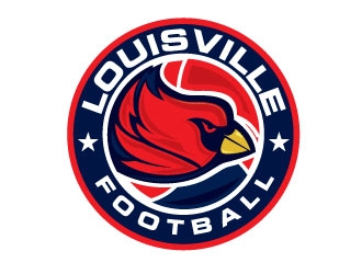 Louisville Football logo design by maze