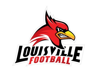 Louisville Football logo design by sanworks