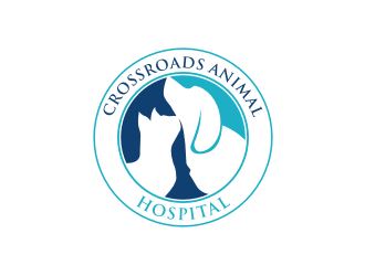 Crossroads Animal Hospital logo design by logitec
