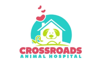 Crossroads Animal Hospital logo design by AamirKhan