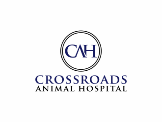 Crossroads Animal Hospital logo design by checx